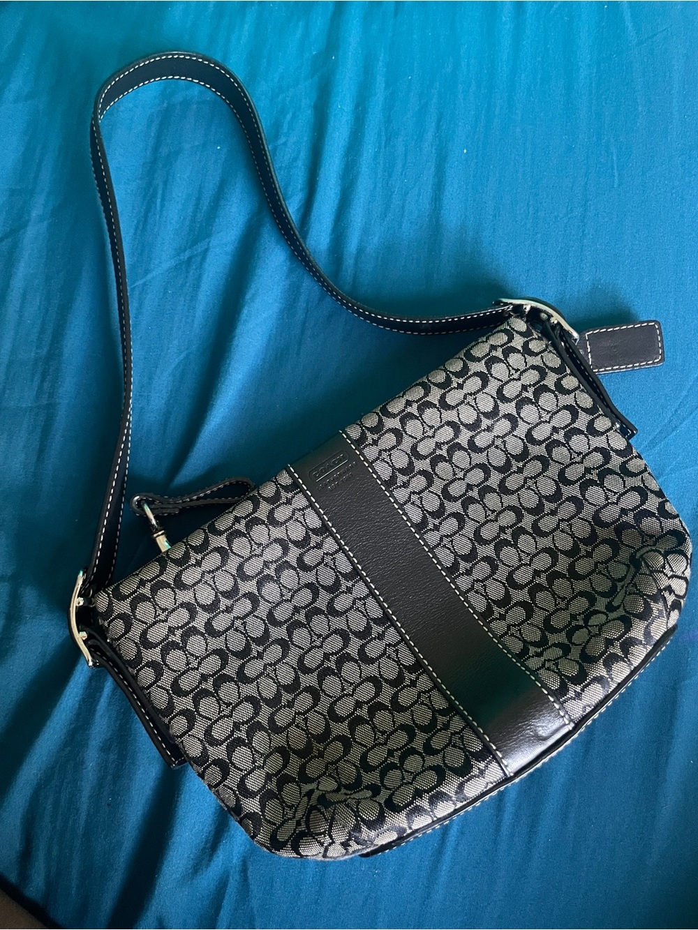 Coach vintage mini bag soho black monogram Shoulder Bag